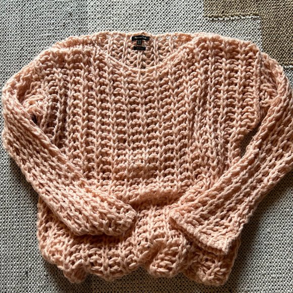 CREW NECK OPEN-KNIT SWEATER - Massimo Dutti - Picture 3 of 3